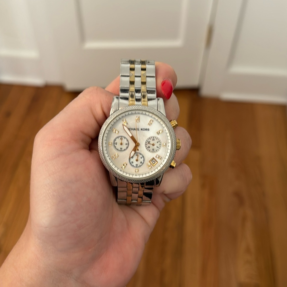 Two tone Michael Kors watch